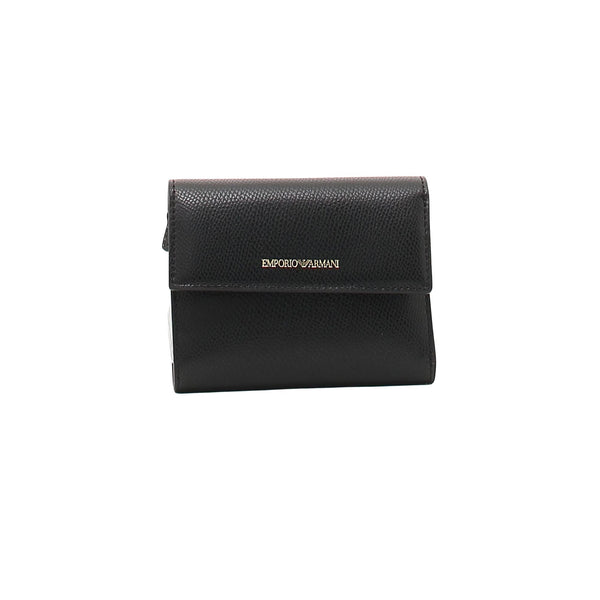 Portafoglio Donna mini con clip Nero Emporio Armani- Francavilla Moda